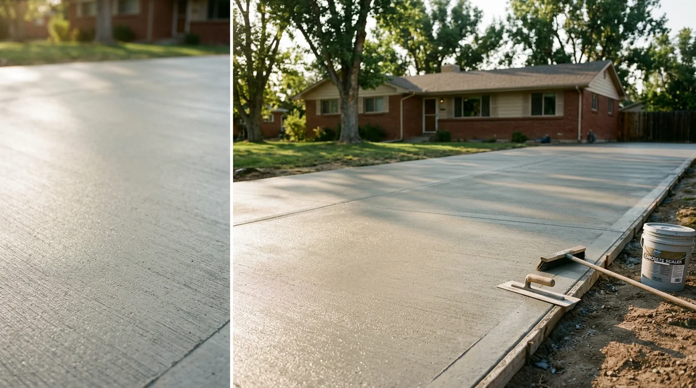Professional concrete driveway and patio installation in Northern Colorado